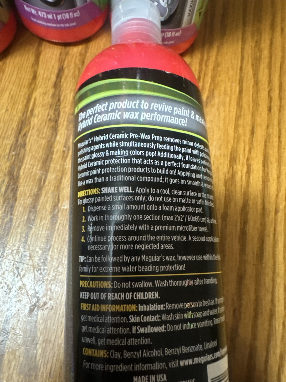 4 New Meguiar’s G220416 Hybrid Ceramic PreWax Prep Car & Auto