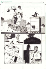 Predator #4 p.1 - Running Splash - 2010 art by Javier Saltares