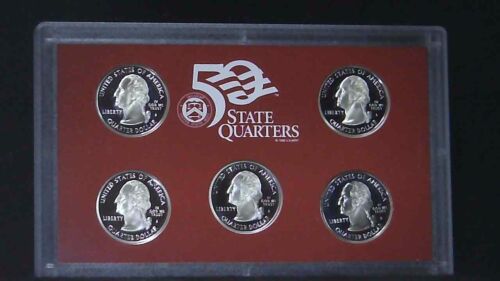 2005-S US Mint State Quarter Silver Proof Set 5 Coins 21ohoc0928-2 - Picture 4 of 6