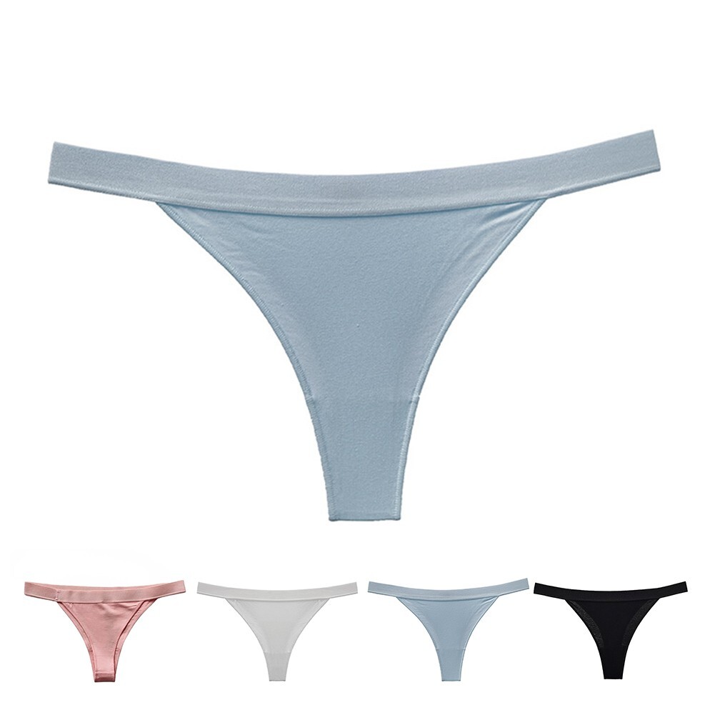 9) Women's Sexy High Cut Thongs Comfortable and Breathable Cotton Underwear