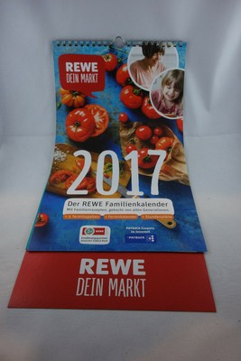 Kalender 2017 REWE 40x19,5 cm Familienrezepte 4 Terminspalten 