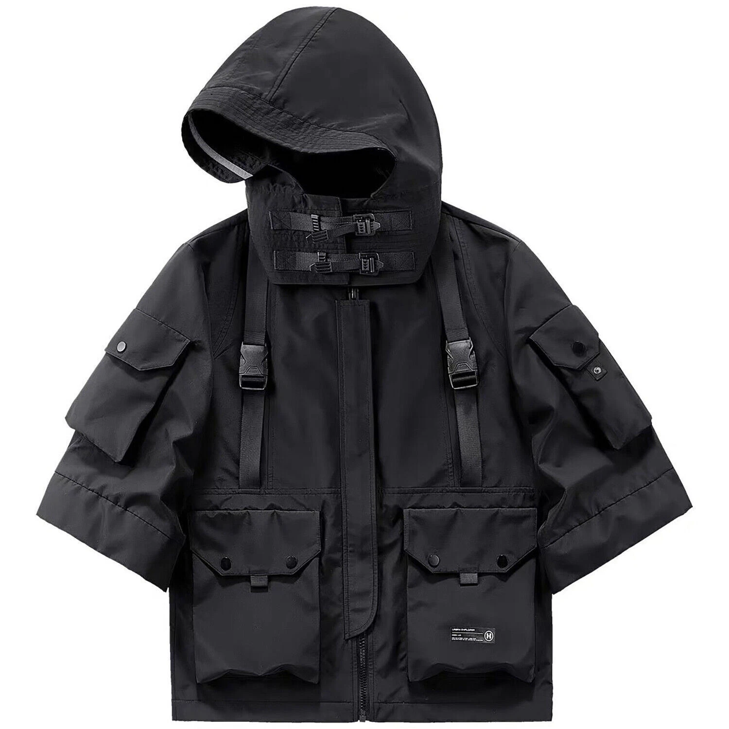 Niepce Streetwear Unisex Techwear Windbreaker Jackets Tactical Coat with Hoodie
Opens in a new windo