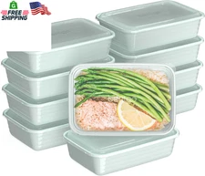 20 Piece Meal Prep Containers Reusable BPA PFAS Free Microwave Freezer Safe Mint