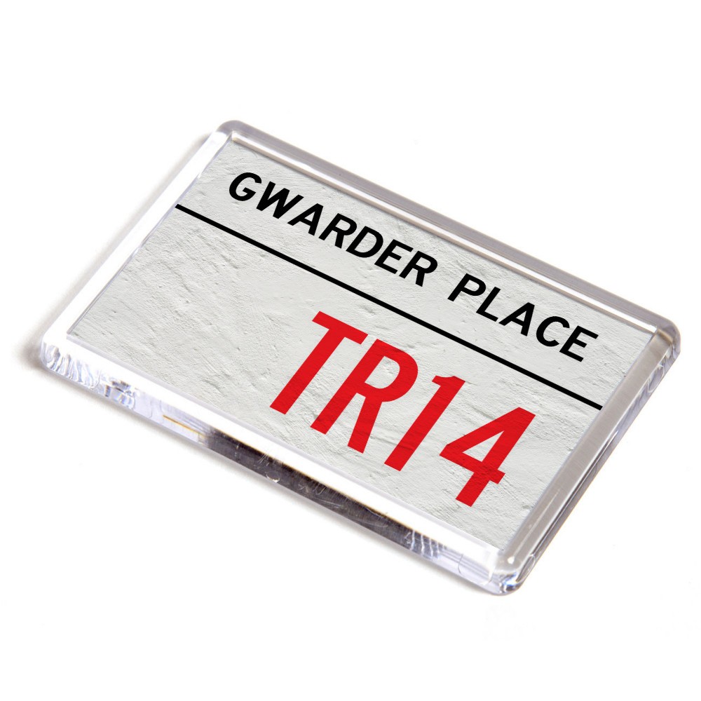 FRIDGE MAGNET - Gwarder Place TR14 - UK Postcode | eBay UK