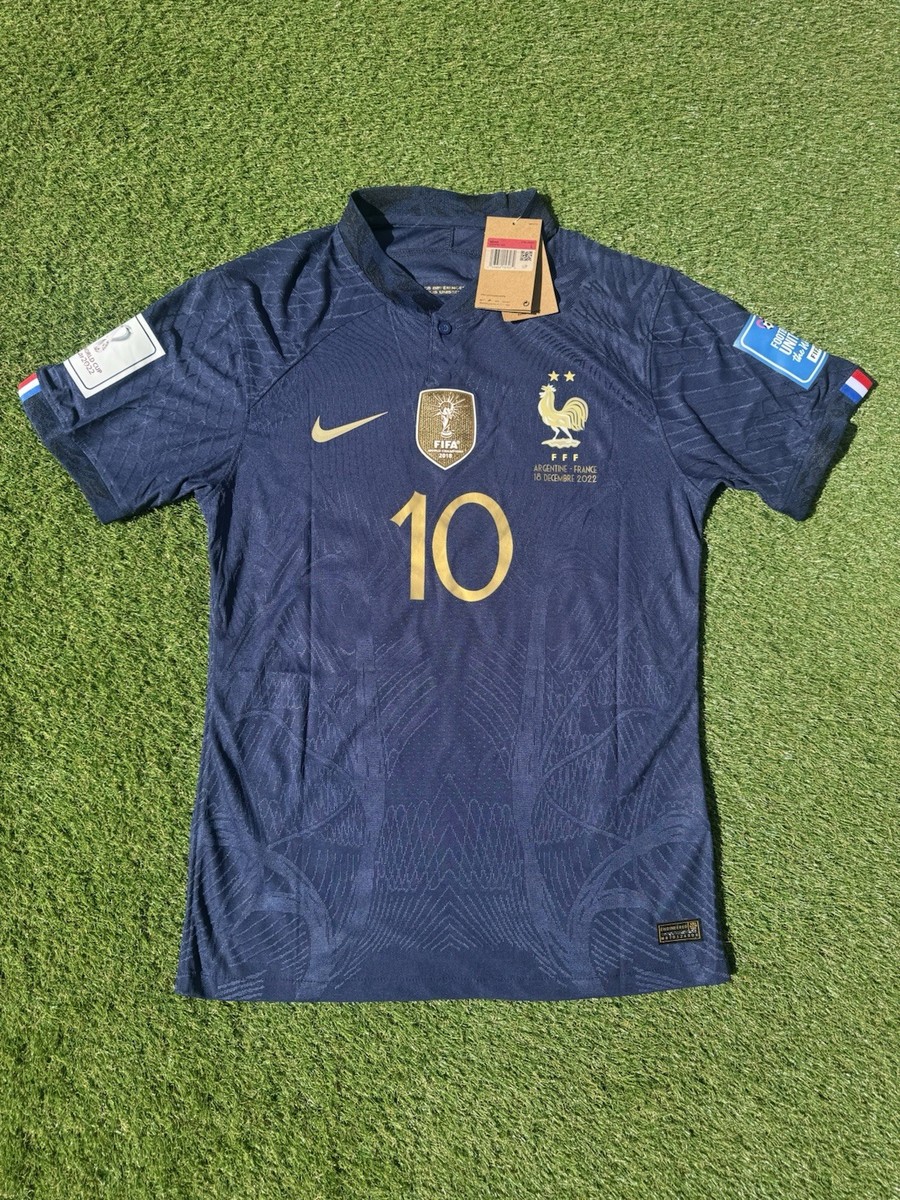 France World Cup Finals Mbappe #10 Jersey (Player version) Size L