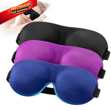 YIVIEW Sleep Mask for Back and 3 Count Pack of 1 , Black  Blue  Purple