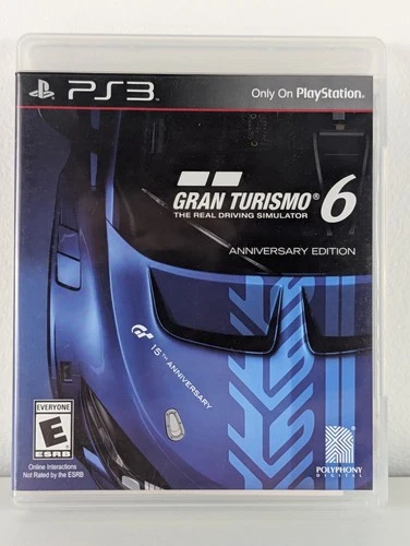 Gran Turismo 6 - Anniversary Edition (Sony PlayStation 3, 2014) PS3 - CIB