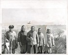 1953 Moscow Lenin Hills Russian Workers Construction Wire Photo 8X10 — photo 1