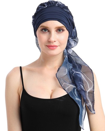 Chemo Hats Hair Loss Wig Accessory Scarf Cotton Turban Headwraps Snug Headwea...