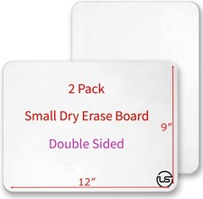 Small Dry Erase Board   Mini White Board for Kids  Students, Double-Sided