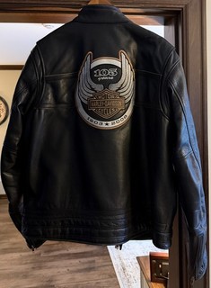 Harley Davidson 105th Anniversary Leather Jacket (Men's 2XL).