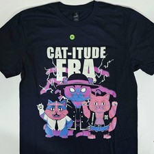 WrestleCrate Merchandise Shirt CAT-ITUDE ERA WWE Attitude Pun Katzen Humor Kitty