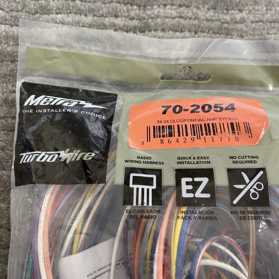 Metra 70-2054 TurboWire Oldsmobile Pontiac Amp Bypass Wiring Harness Made USA - Image 2 of 4