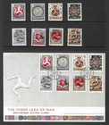 Isle of Man 2013 MNH The Three Legs of Man sg 1812/9 & FDC
