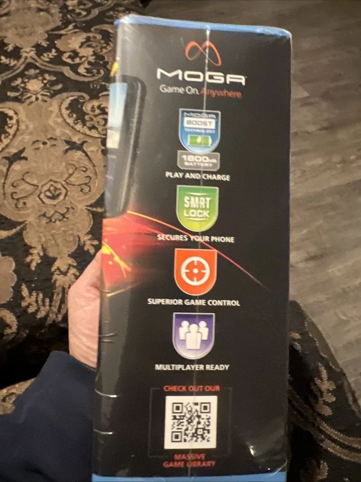 MOGA Power Series Wireless Bluetooth Mobile Game Controller Black Works New A-51 - Image 2 of 3