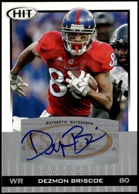 2010 SAGE HIT #A96 Dezmon Briscoe Autographs Silver Rookie F5
