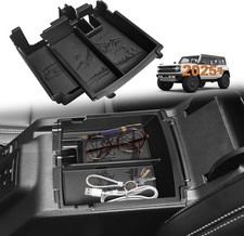 Center Console Organizer For 2025 2026 Ford Bronco Accessories Storage Box Black Center Console Organizer For 2025 2026 Ford Bronco Accessories Storage Box Black