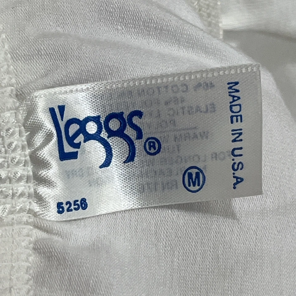 Lote De 6 Leggings Bragas M Blanco Mezcla Algodón Bikini Pierna Recorte De Colección Hechas en EE. UU. Foto 3 de 4