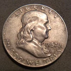 1957-D FRANKLIN HALF DOLLAR SILVER H-49