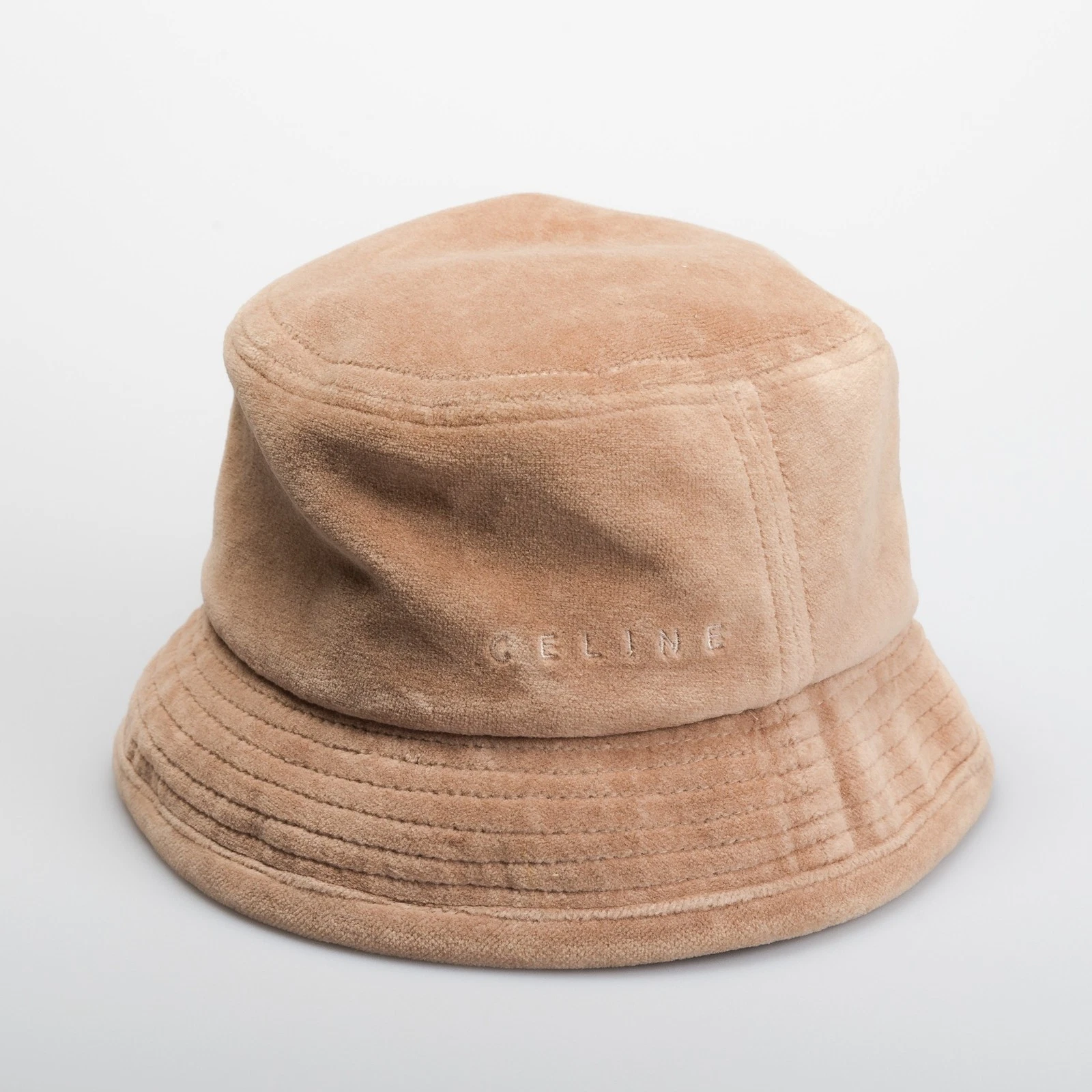Celine Baby Panama Hat Casual Bucket Cap Velvet Beige Cotton Blend Fashion 46cm
Opens in a new windo
