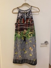Clover Canyon Floral Halter Shift Dress Size Small