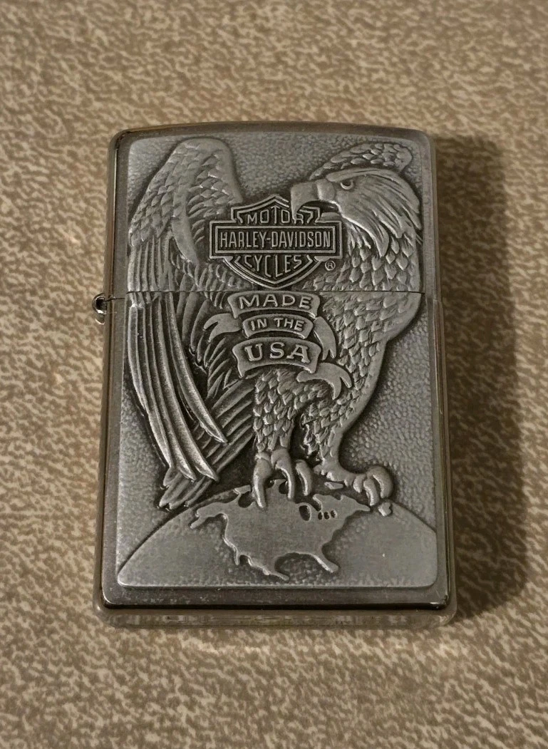 Zippo Harley-Davidson Eagle In Collectible Zippo Motorcycle