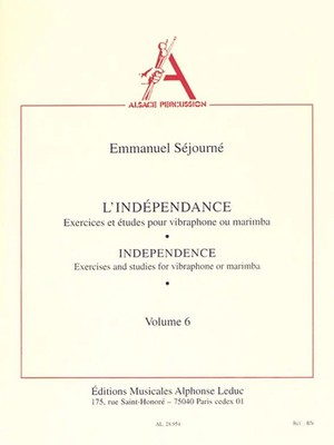 Sejourne | Independance | Vibraphone Ou Marimba-Vol.6- - Coll.Alsace Percu