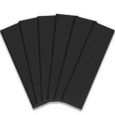 6 PCS Black Women Non Slip Stretchy Soft Workout Yoga Sport Hair Headbands