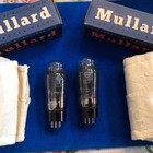 Mullard El37 Pentode Vacuum Tubes Set Of Two R61 B8H Matching Numbers
