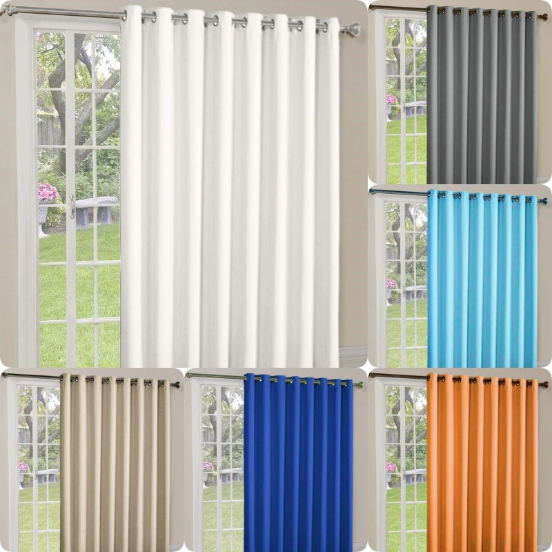 Window Thermal Large Curtain for Sliding Door Blackout Panel for Patio 100"X84"