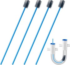 Condensate Drain Brush 4 Pcs 15.7in Flexible Nylon PVC Cleaning for AC Traps