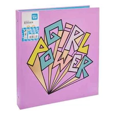 Pen + Gear Girl Power Binder, 3-Ring, 1" Binder - Lavender