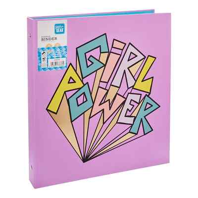Pen + Gear Girl Power Binder, 3-Ring, 1'' Binder - Lavender