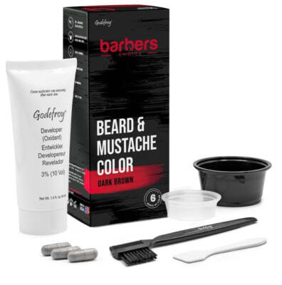Godefroy Barber's Choice Beard Color 2 Application Kit Medium/Light Brown
