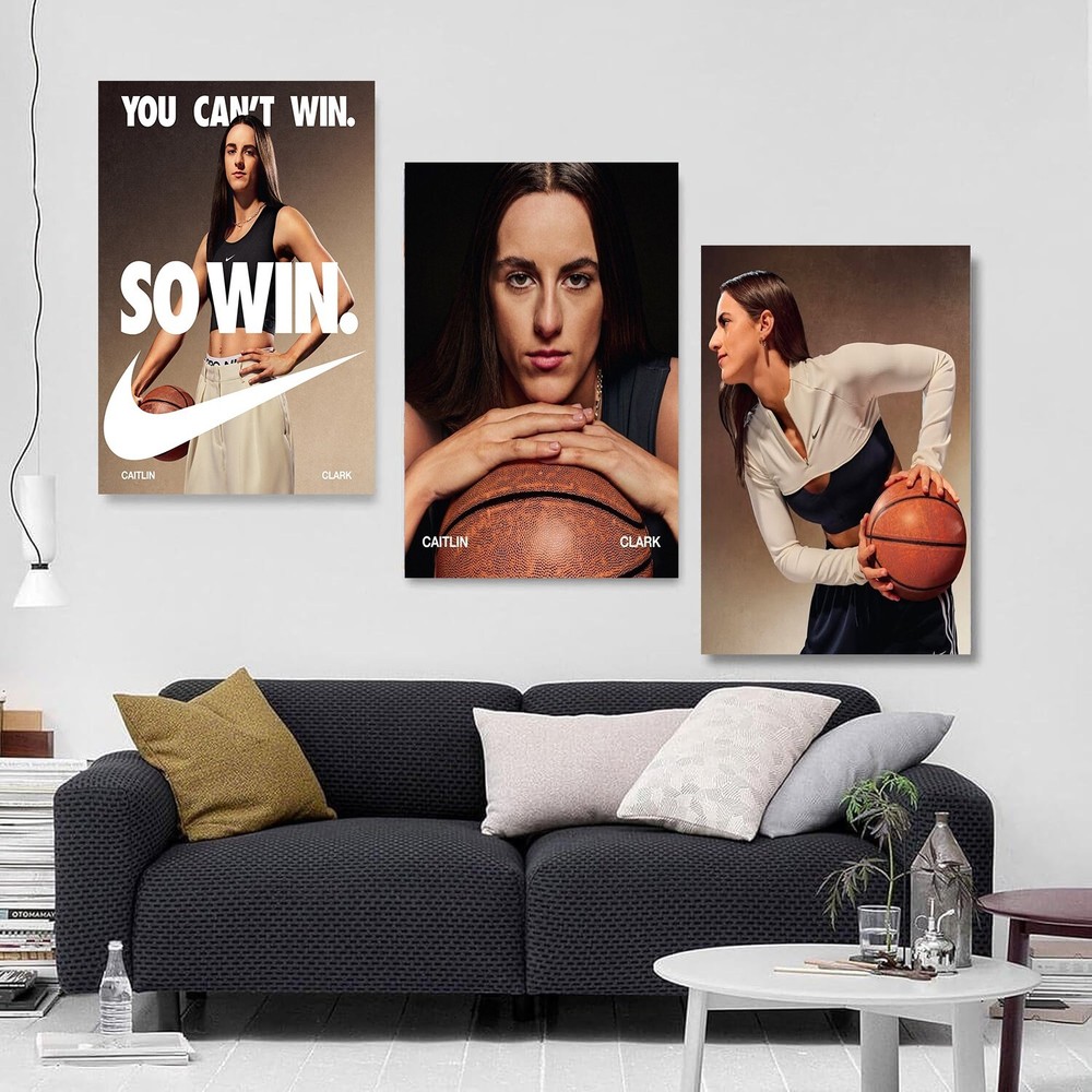 Caitlin Clark Motivational Poster Print - 4 Styles - You Can't Win So Win Gifts for Fans  