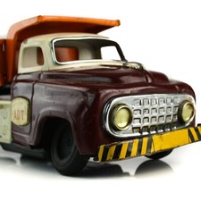HAJI MANSEI A.D.T. Automatic Dump Truck Japan Battery Tin Litho Vintage Toy