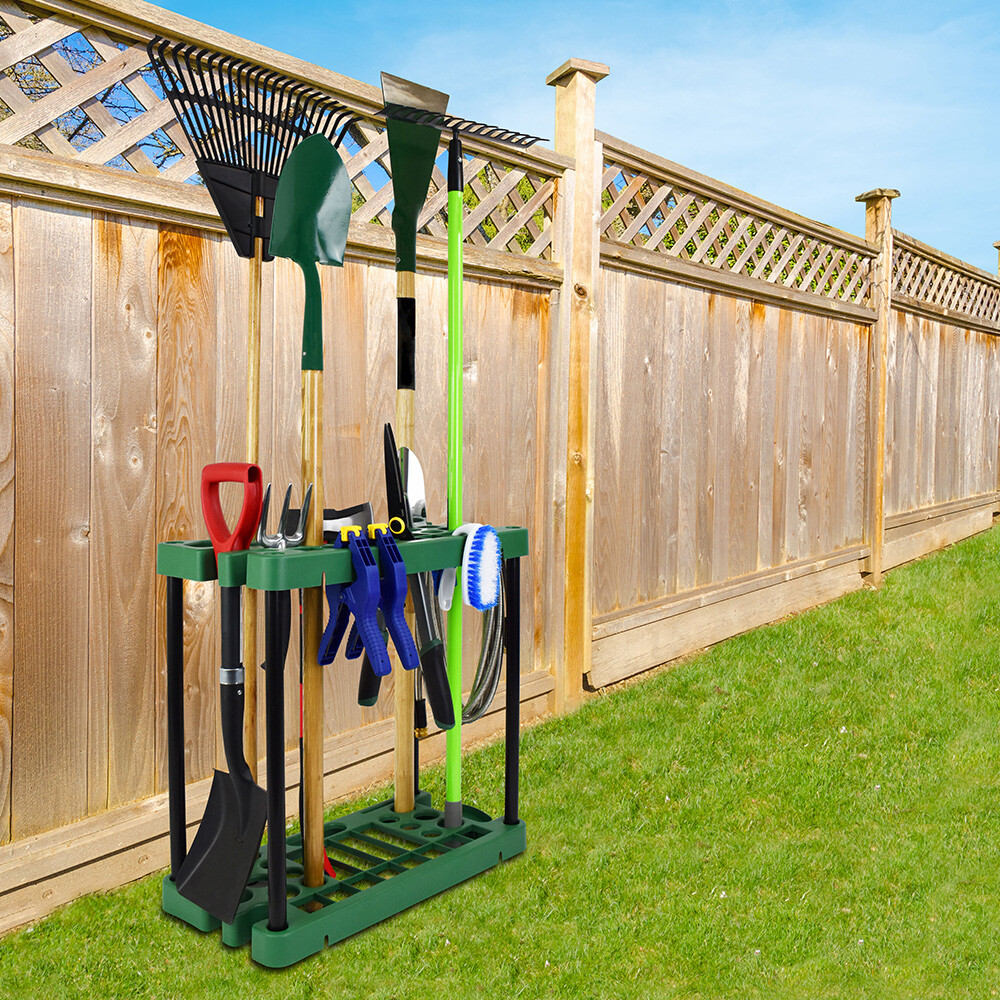 Heavy Duty Garden Tools Storage Rack 26 Slots Organiser eBay