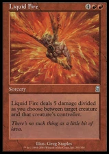 Magic the Gathering MTG Liquid Fire (201) Odyssey   LP