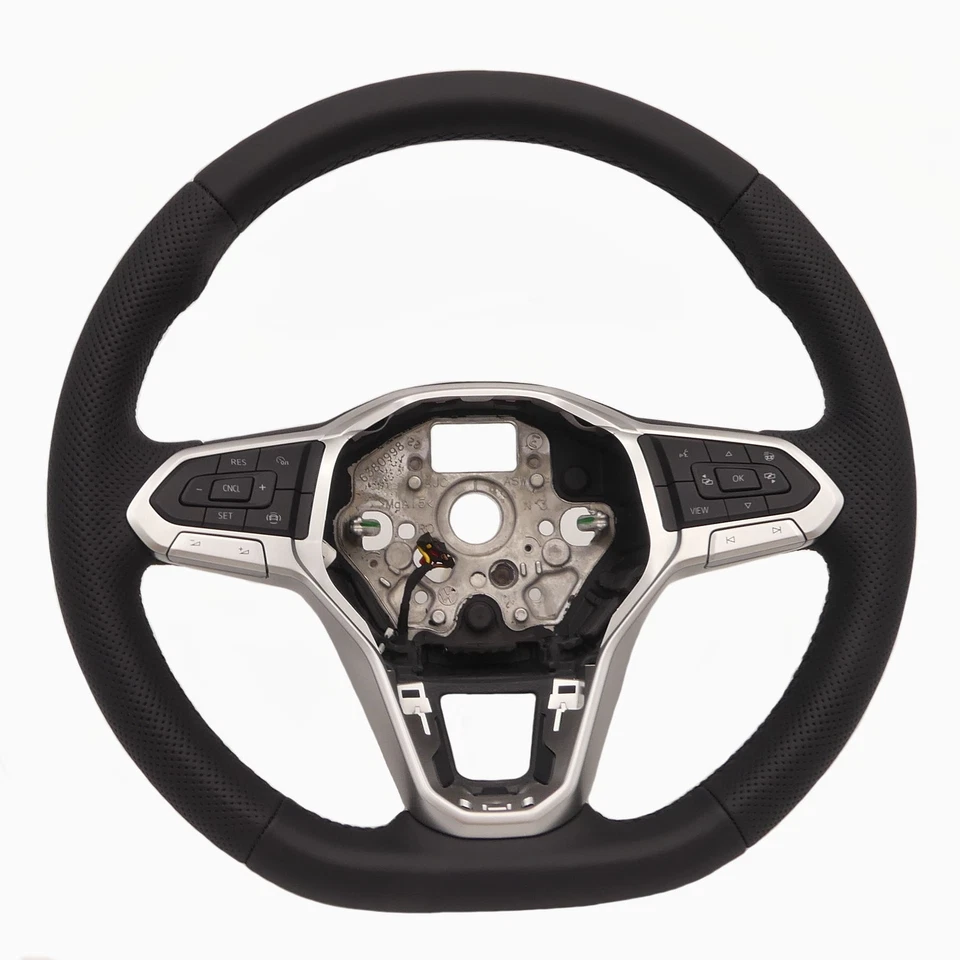 Multifunktionslenkrad Lenkrad Leder gelocht VW Caddy V T6.1 Multivan Camper 20- - Bild 2 von 4