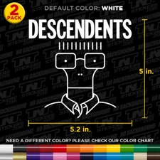 Set of 2 Descendents Band Logos | Vinyl Decal Sticker Car Truck 5.2 X 5 in.