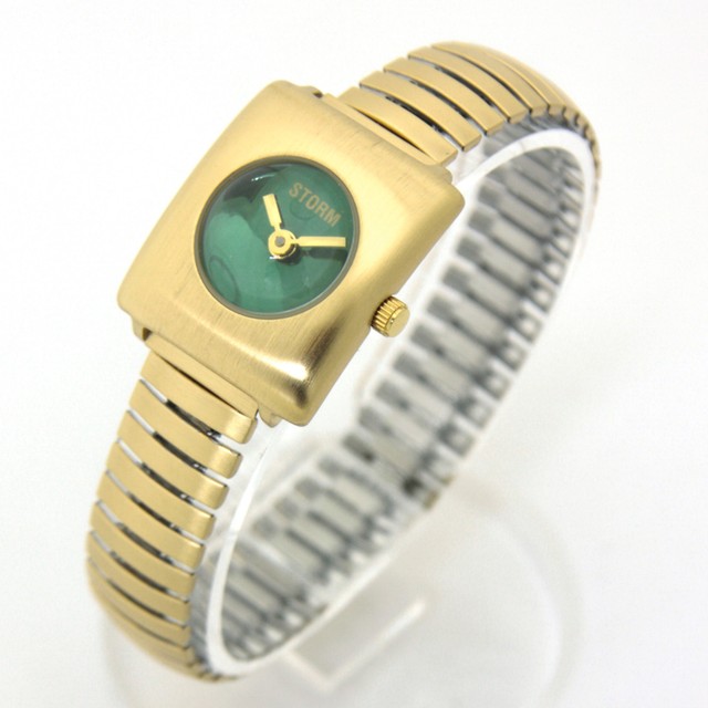 STORM VINTAGE WOMEN'S WATCH "Rect Detroit" Gold/Green eBay