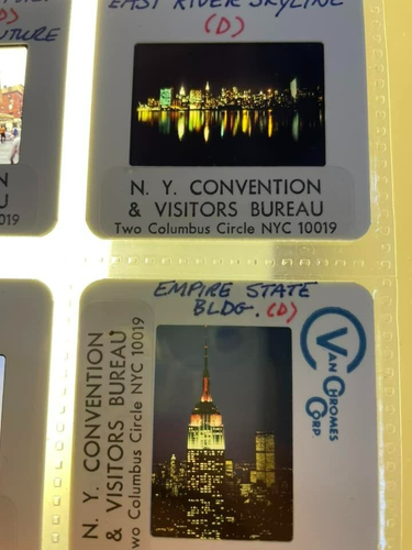 20 diapositivas de NYC 35mm múltiple de Torres Gemelas WTC ver fotos MUY RARO 1 de un TIPO - Imagen 4 de 6
