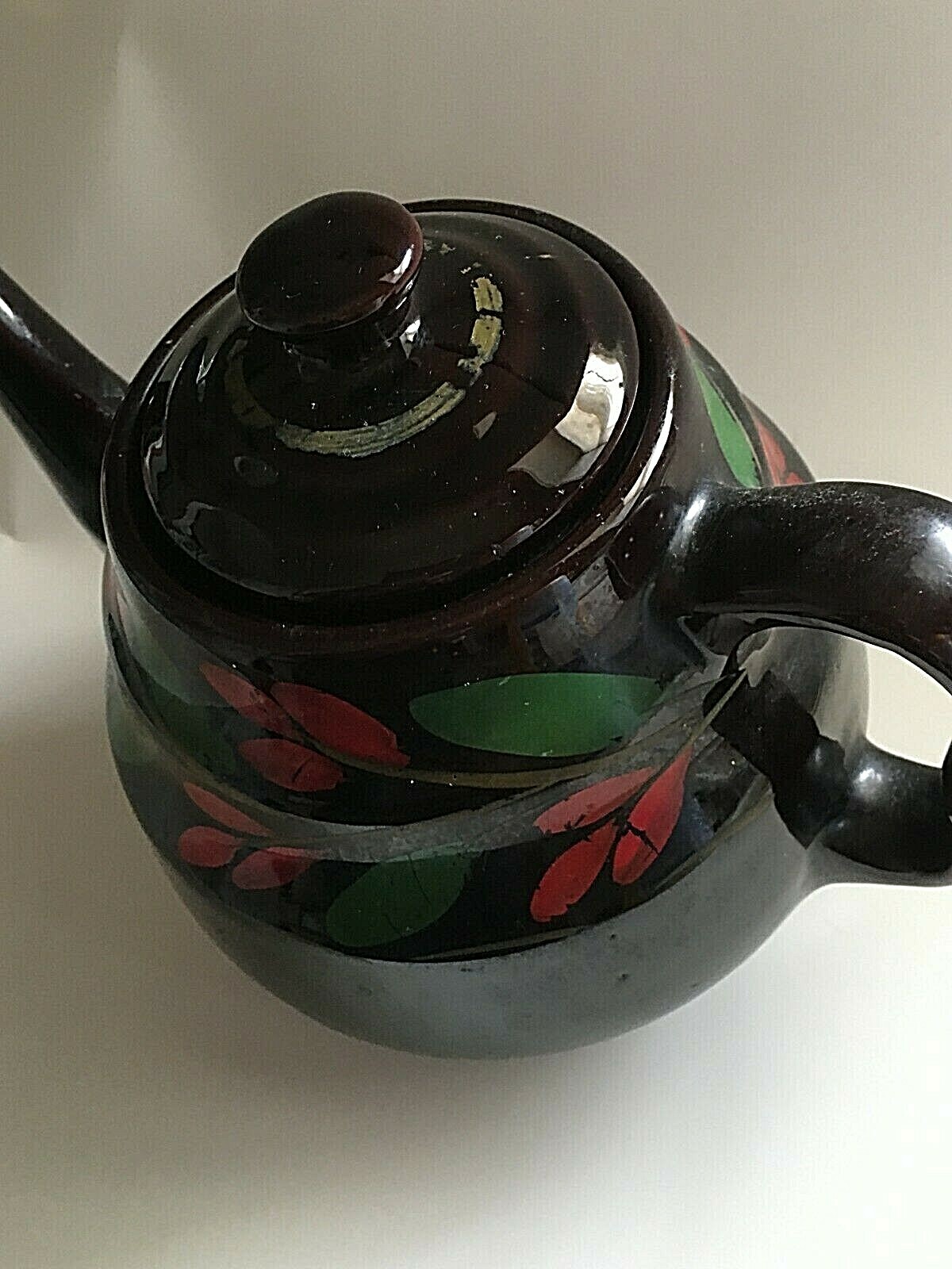 Vintage Royal Canadian Art Pottery Hamilton Canada Hand Painted Floral