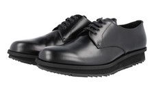 PRADA Platform Derby Dress Shoes Sneakers 2EE092 Black NEW - US 12 EU 45