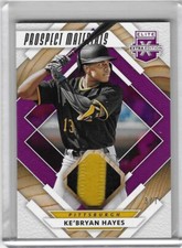 2020 Elite Extra Edition Prospect Materials Purple #28 Ke'Bryan Hayes JERSEY /7 