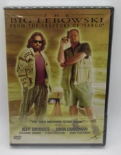 THE BIG LEBOWSKI DVD MOVIE, JEFF BRIDGES, JOHN GOODMAN, STEVE BUSCEMI, FS/WS