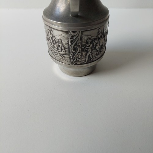 Vintage And Rare Norsk Tin Pewter Jug - Foto 8 di 12