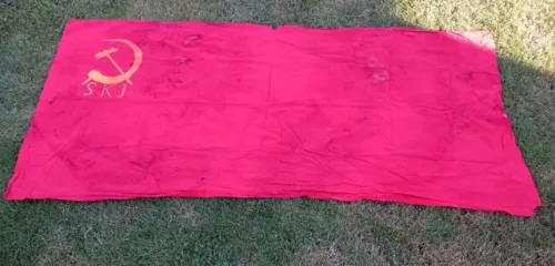 Yugoslav Communist Party Ex Yugoslavia Communism Large Vintage Pole Flag Rare #2