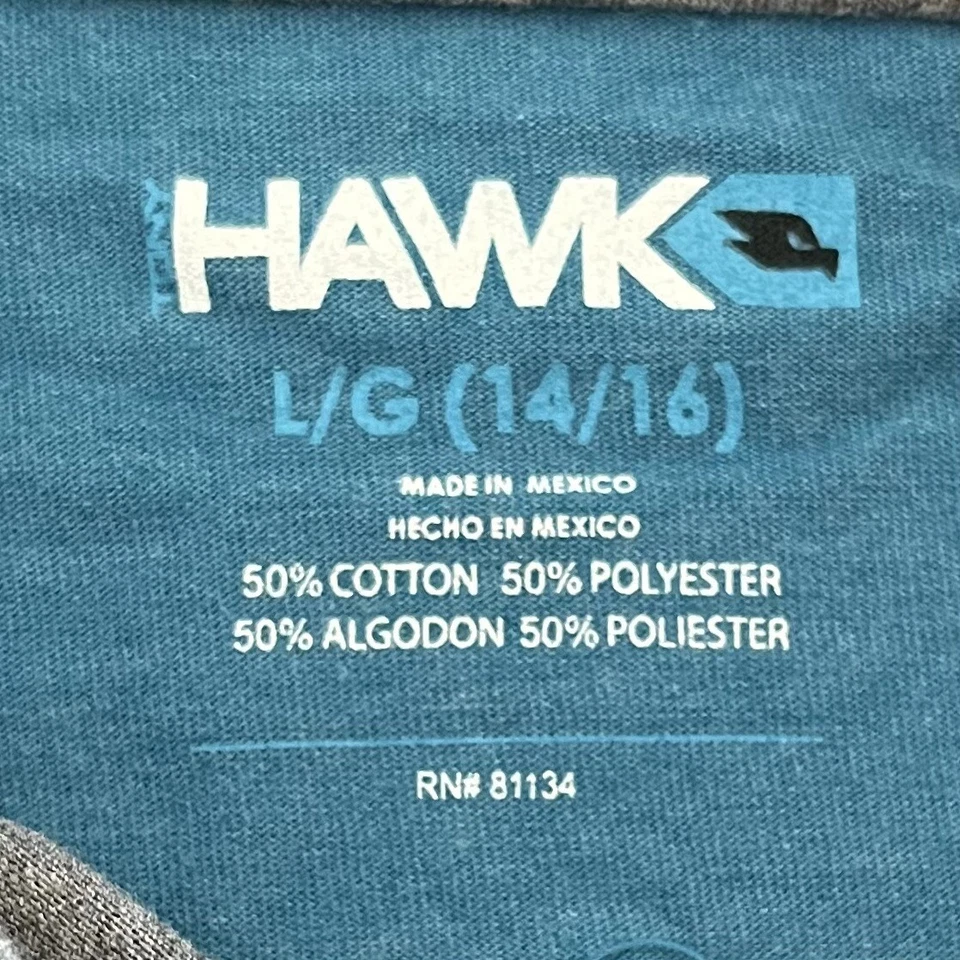 NUEVO Tony Hawks Color Block Pullover Camiseta con Capucha Talla L Azul Gris Escuela Foto 4 de 4