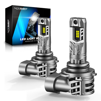 NOVSIGHT 90W 9005 HB3 LED Headlight Bulbs Combo High Low Beam 20000LM 6500K